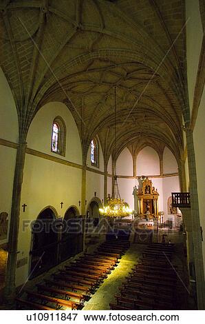Stock Photo - Spain, Extremadura, Caceres, Trujillo, Architecture, Art, Church. Fotosearch