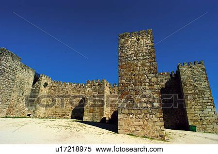 Spain, Extremadura, Caceres, Trujillo, Architecture, Castle, Tower View Large Photo Image Stock Photography - Spain, Extremadura, Caceres, Trujillo, Architecture, Castle, Tower. Fotosearch