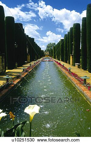 Stock Image - Spain, Andalucia, Andalusia, Cordoba, Architecture, Alcazar, Citadel. Fotosearch