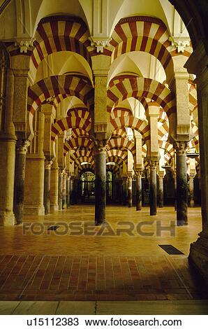 Stock Image - Spain, Andalucia, Andalusia, Cordoba, Architecture, Architectural details, Arch. Fotosearch