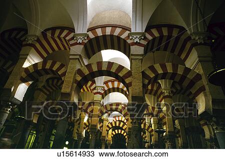 Stock Image - Spain, Andalucia, Andalusia, Cordoba, Architecture, Architectural details, Arch. Fotosearch