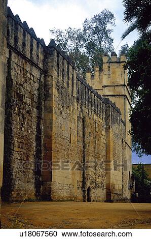 Spain, Andalucia, Andalusia, Cordoba, Architecture, Alcazar, Wall View Large Photo Image Stock Image - Spain, Andalucia, Andalusia, Cordoba, Architecture, Alcazar, Wall. Fotosearch