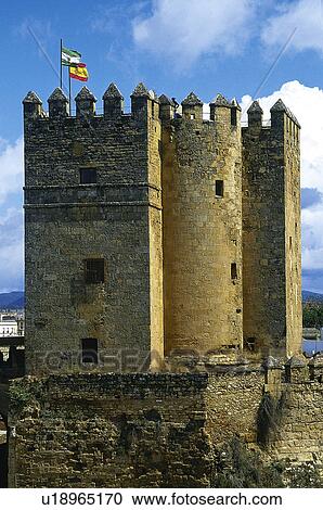 Stock Image - Spain, Andalucia, Andalusia, Cordoba, Architecture, Tower, Calahorra. Fotosearch