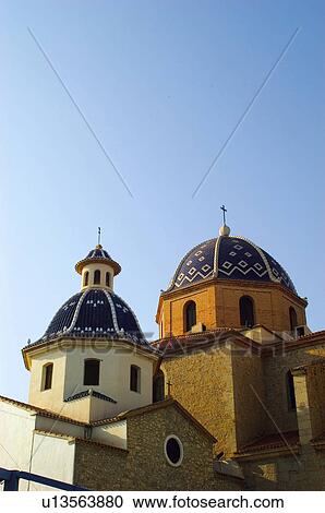Spain, Alicante, Altea, Architecture, Art, Building, Tower View Large Photo Image Stock Image - Spain, Alicante, Altea, Architecture, Art, Building, Tower. Fotosearch