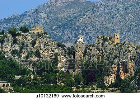 Spain, Alicante, Guadalest, Mountain, Mountains, Nature, Landscape View Large Photo Image Stock Photo - Spain, Alicante, Guadalest, Mountain, Mountains, Nature, Landscape. Fotosearch