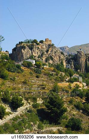 Spain, Alicante, Guadalest, Village, Nature, Landscape, House View Large Photo Image Stock Photograph - Spain, Alicante, Guadalest, Village, Nature, Landscape, House. Fotosearch