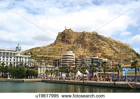 Spain, Alicante, Harbor, Harbour, Ship, Ships, Boat View Large Photo Image Stock Photography - Spain, Alicante, Harbor, Harbour, Ship, Ships, Boat. Fotosearch