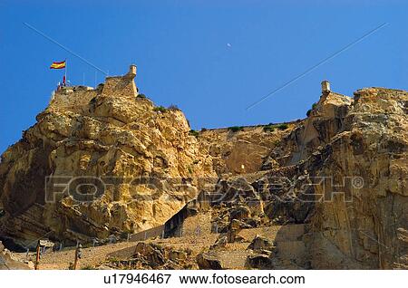 Spain, Alicante, Mountain, Mountains, Nature, Landscape, Fortress View Large Photo Image Stock Photo - Spain, Alicante, Mountain, Mountains, Nature, Landscape, Fortress. Fotosearch
