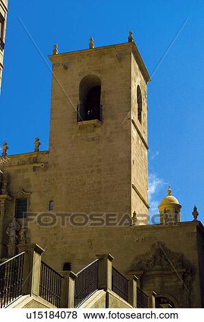 Spain, Alicante, Tower, Church, Architecture, Art, Bell View Large Photo Image Stock Photo - Spain, Alicante, Tower, Church, Architecture, Art, Bell. Fotosearch