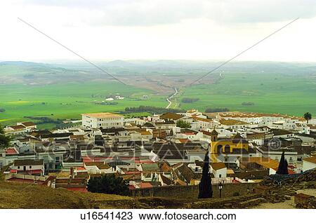 Stock Image - Spain, Andalucia, Andalusia, Cadiz, Medina Sidonia, Views, Views of medina. Fotosearch