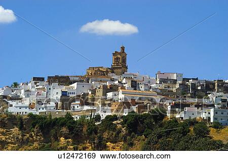 Spain, Andalucia, Andalusia, Cadiz, Arcos de la frontera, City, Views of the city View Large Photo Image Stock Photo - Spain, Andalucia, Andalusia, Cadiz, Arcos de la frontera, City, Views of the city. Fotosearch