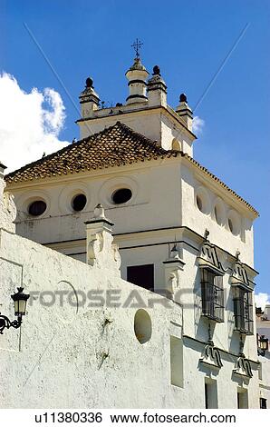 Stock Photograph - Spain, Andalucia, Andalusia, Cadiz, Medina Sidonia, Architecture, Building. Fotosearch