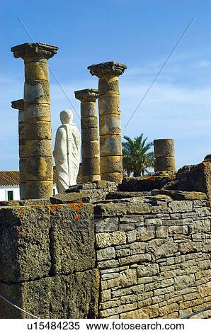 Stock Photography - Spain, Andalucia, Andalusia, Cadiz, Bolonia, Ruins, Roman. Fotosearch