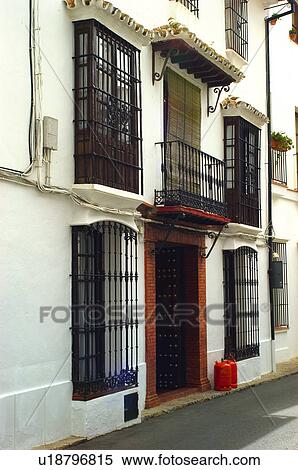 Spain, Andalucia, Andalusia, Cadiz, Grazalema, Street, House View Large Photo Image Stock Photography - Spain, Andalucia, Andalusia, Cadiz, Grazalema, Street, House. Fotosearch
