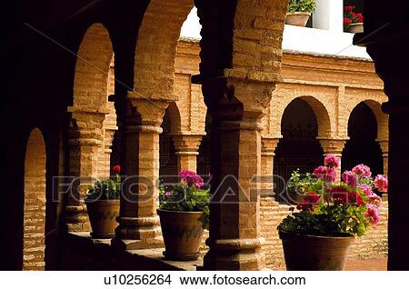 Spain, Andalucia, Andalusia, Huelva, La rabida, Cloister, Arch View Large Photo Image Picture - Spain, Andalucia, Andalusia, Huelva, La rabida, Cloister, Arch. Fotosearch