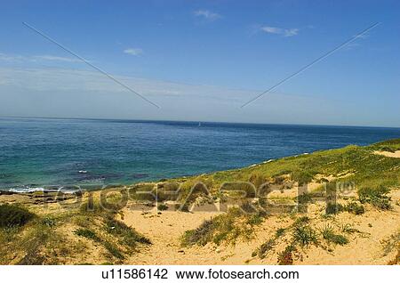 Stock Image - Spain, Andalucia, Andalusia, Nature, Landscape, Beach, No people. Fotosearch