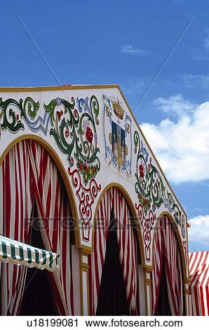 Spain, Andalucia, Andalusia, Sevilla, Stand, Stall, Fair View Large Photo Image Stock Image - Spain, Andalucia, Andalusia, Sevilla, Stand, Stall, Fair. Fotosearch