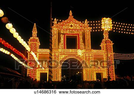 Spain, Andalucia, Andalusia, Sevilla, Fair, April fair, Feria de abril View Large Photo Image Stock Photograph - Spain, Andalucia, Andalusia, Sevilla, Fair, April fair, Feria de abril. Fotosearch