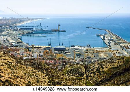 Stock Photo - Spain, Andalucia, Andalusia, Almeria, Port, Harbor, Harbour. Fotosearch