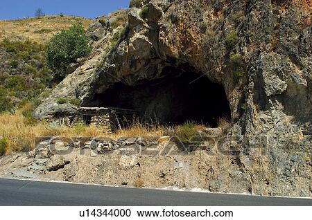 Stock Image - Spain, Andalucia, Andalusia, Granada, Alpujarras, Rock, Nature. Fotosearch