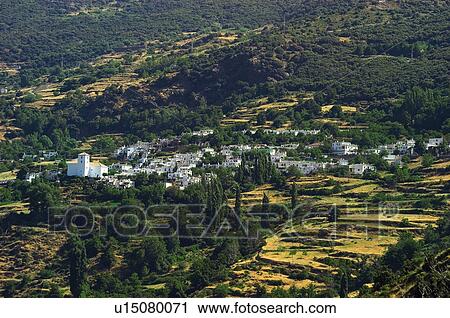 Spain, Andalucia, Andalusia, Granada, Bubion, Village, Mountain View Large Photo Image Stock Image - Spain, Andalucia, Andalusia, Granada, Bubion, Village, Mountain. Fotosearch