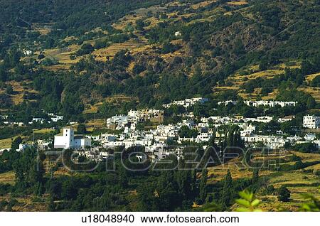 Spain, Andalucia, Andalusia, Granada, Bubion, Village, Mountain View Large Photo Image Stock Image - Spain, Andalucia, Andalusia, Granada, Bubion, Village, Mountain. Fotosearch