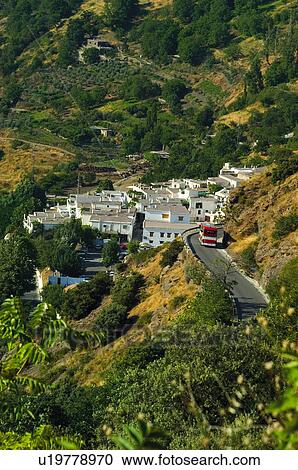 Spain, Andalucia, Andalusia, Granada, Pampaneira, Village, Mountain View Large Photo Image Stock Image - Spain, Andalucia, Andalusia, Granada, Pampaneira, Village, Mountain. Fotosearch