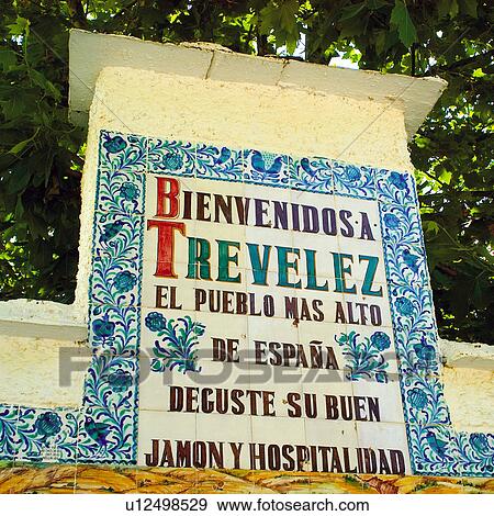 Stock Photo - Spain, Andalucia, Andalusia, Granada, Trevelez, Tile, Tiles. Fotosearch