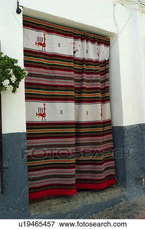 Stock Photo - Spain, Andalucia, Andalusia, Granada, Trevelez, House, Facade. Fotosearch