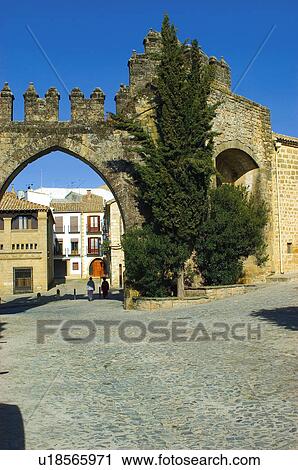Spain, Andalucia, Andalusia, Jaen, Baeza, Street, Arch View Large Photo Image Stock Image - Spain, Andalucia, Andalusia, Jaen, Baeza, Street, Arch. Fotosearch
