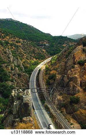 Spain, Andalucia, Andalusia, Jaen, Road, Despeñaperros, Pass View Large Photo Image Stock Photo - Spain, Andalucia, Andalusia, Jaen, Road, Despeñaperros, Pass. Fotosearch
