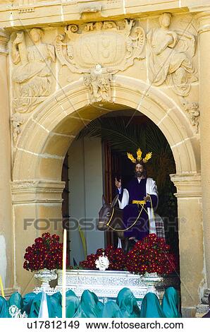 Stock Photo - Spain, Andalucia, Andalusia, Jaen, Baeza, Holy week, Procession. Fotosearch