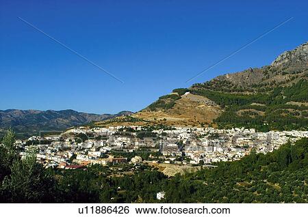 Spain, Andalucia, Andalusia, Jaen, Cazorla, Village, Valley View Large Photo Image Stock Photograph - Spain, Andalucia, Andalusia, Jaen, Cazorla, Village, Valley. Fotosearch
