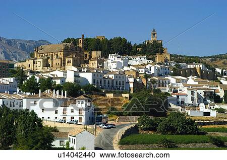 Stock Image - Spain, Andalucia, Andalusia, Malaga, Antequera, City, Town. Fotosearch