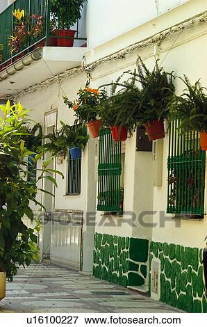 Stock Photo - Spain, Andalucia, Andalusia, Malaga, Fuengirola, House, Houses. Fotosearch