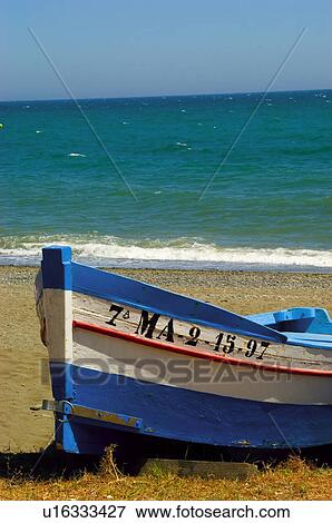 Spain, Andalucia, Andalusia, Malaga, Marbella, Beach, Sand View Large Photo Image Stock Photo - Spain, Andalucia, Andalusia, Malaga, Marbella, Beach, Sand. Fotosearch