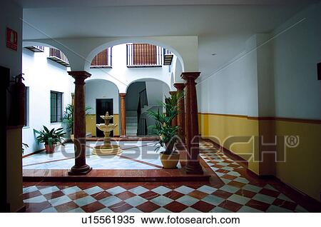 Spain, Andalucia, Andalusia, Malaga, Antequera, House, Interior View Large Photo Image Stock Photography - Spain, Andalucia, Andalusia, Malaga, Antequera, House, Interior. Fotosearch