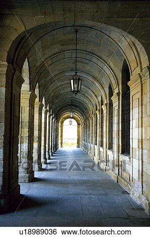 Arcades of City Hall in Santiago de Compostela, Spain View Large Photo Image Stock Photograph - Arcades of City Hall in Santiago de Compostela, Spain. Fotosearch