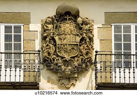 Picture - Close-up of ornate detail on the exterior of building. Fotosearch