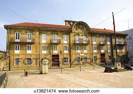 Spain, Galicia, Coruña, A coruña, City, Town, Building View Large Photo Image Picture - Spain, Galicia, Coruña, A coruña, City, Town, Building. Fotosearch