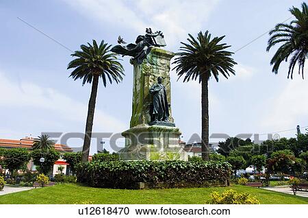 Spain, Galicia, Coruña, A coruña, City, Town, Pedestal View Large Photo Image Stock Image - Spain, Galicia, Coruña, A coruña, City, Town, Pedestal. Fotosearch