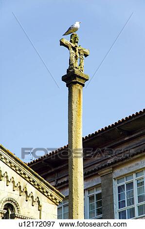 Spain, Galicia, Coruña, A coruña, City, Town, Building View Large Photo Image Stock Photo - Spain, Galicia, Coruña, A coruña, City, Town, Building. Fotosearch