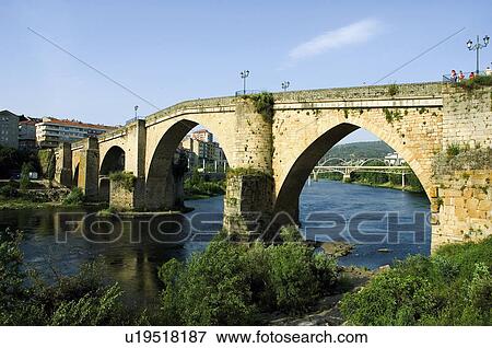 Stock Photo - Spain, Galicia, Orense, Architecture, Art, Roman, Roman architecture. Fotosearch