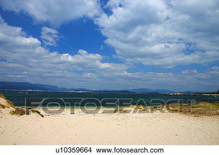 Spain, Galicia, Pontevedra, Arousa, Island, Arousa island, Sea View Large Photo Image Picture - Spain, Galicia, Pontevedra, Arousa, Island, Arousa island, Sea. Fotosearch