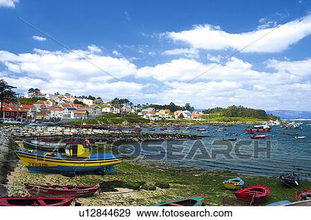 Spain, Galicia, Pontevedra, Arousa, Island, Arousa island, Sea View Large Photo Image Stock Photo - Spain, Galicia, Pontevedra, Arousa, Island, Arousa island, Sea. Fotosearch