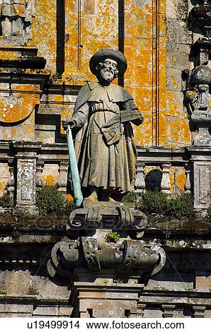 Picture - Spain, Galicia, Santiago, Compostela, Santiago compostela, Art, Architecture details. Fotosearch