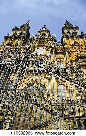 Spain, Galicia, Santiago, Compostela, Santiago compostela, Art, Architecture View Large Photo Image Stock Photography - Spain, Galicia, Santiago, Compostela, Santiago compostela, Art, Architecture. Fotosearch