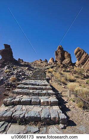 Stock Image - Spain, Canary islands, Island, Islands, Tenerife, Nature, Mountain. Fotosearch