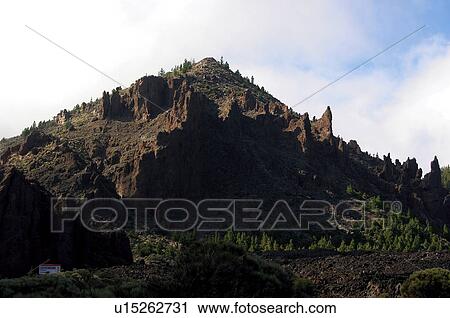Stock Image - Spain, Canary islands, Island, Islands, Tenerife, Nature, Mountain. Fotosearch