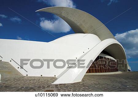 Stock Photo - Spain, Canary islands, Island, Islands, Tenerife, Architecture, Modern. Fotosearch